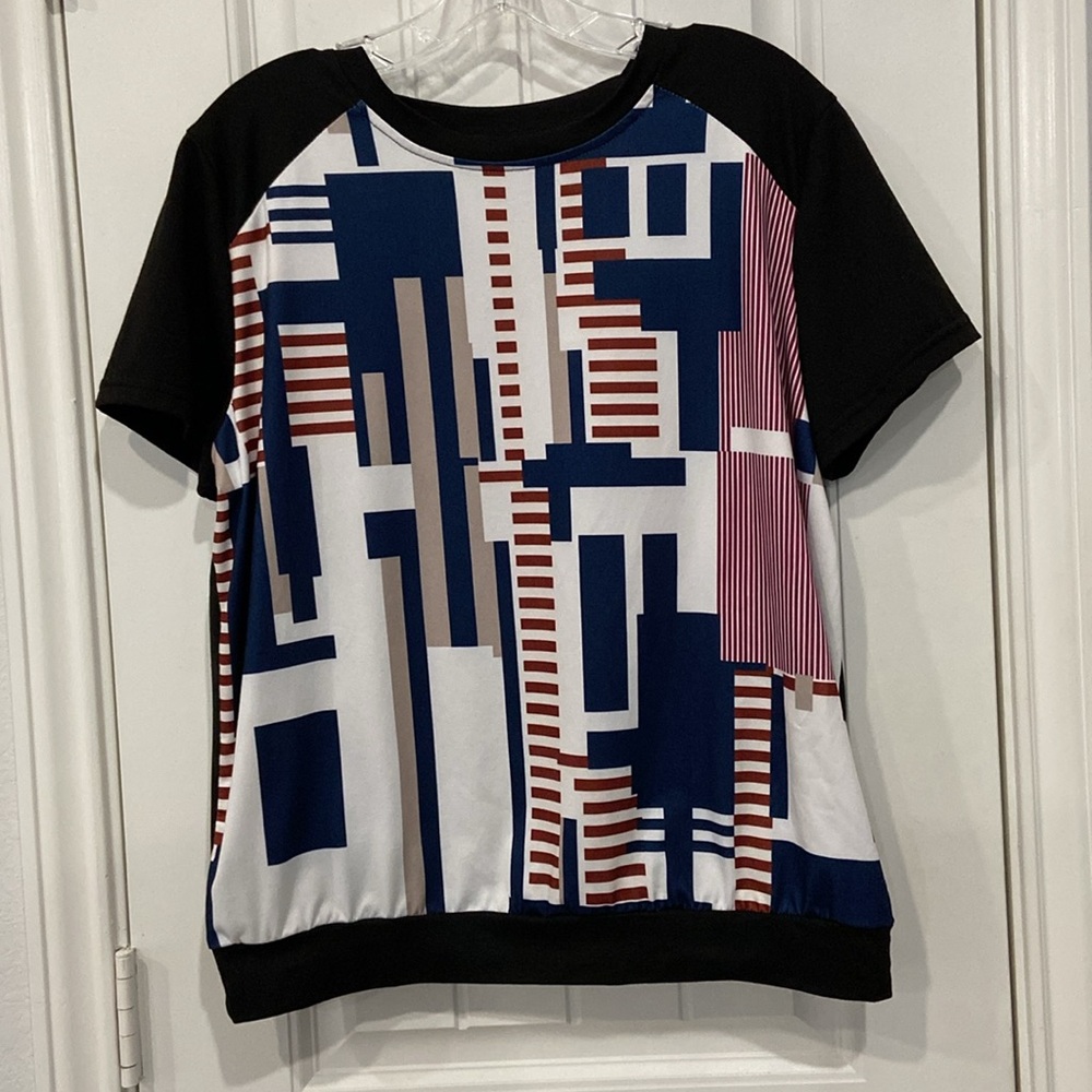 Elegant Black Polyester Top
